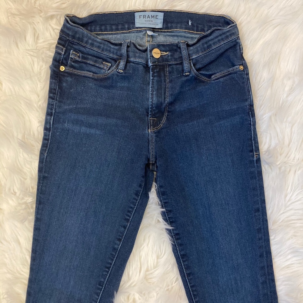 Frame High Rise Skinny Jeans - Picture 4 of 7